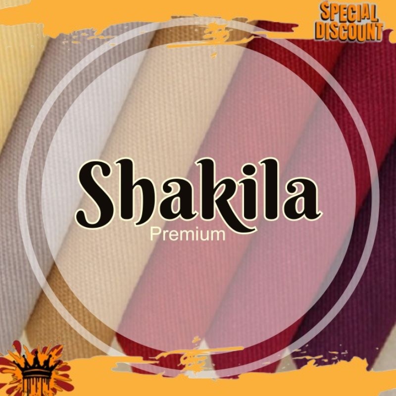 RIZ Kain shakila syakila sakila twill strech polos tebal utk gamis atasan rok (0.5m) SUBUR