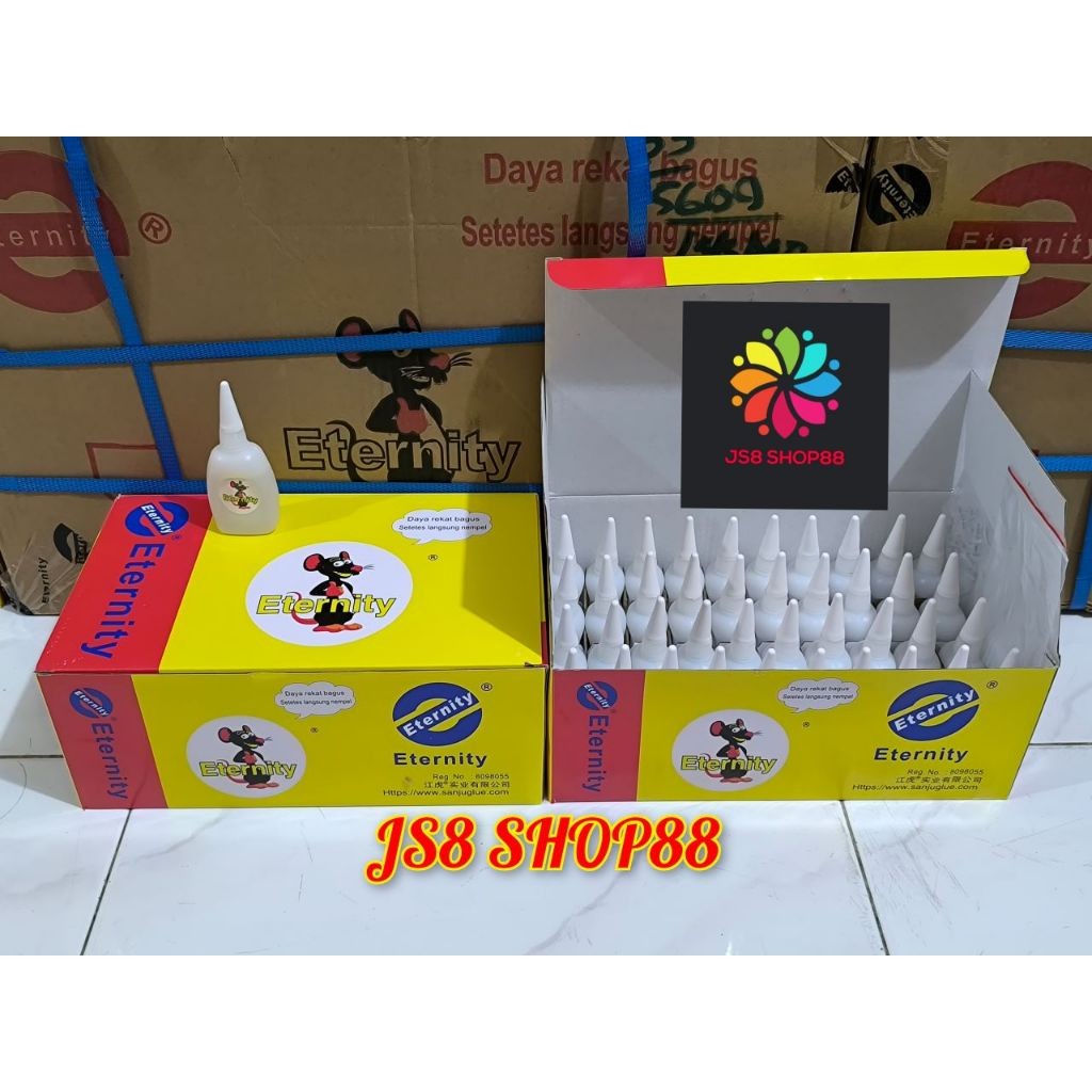 

New JS8 Shop88 Eternity Super Jumbo Tikus Lem Korea Setan Power Glue Alteco Original 40Gr 20 PcsPremium
