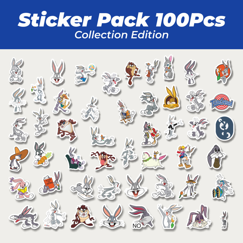 

Hot Stiker Kartun Bugs Bunny Lucu Anti Air Stikers Berperekat Waterproof Sticker Decal Buat Motor Helm Buku Journal Koper Casing HP Laptop Botol Minum
