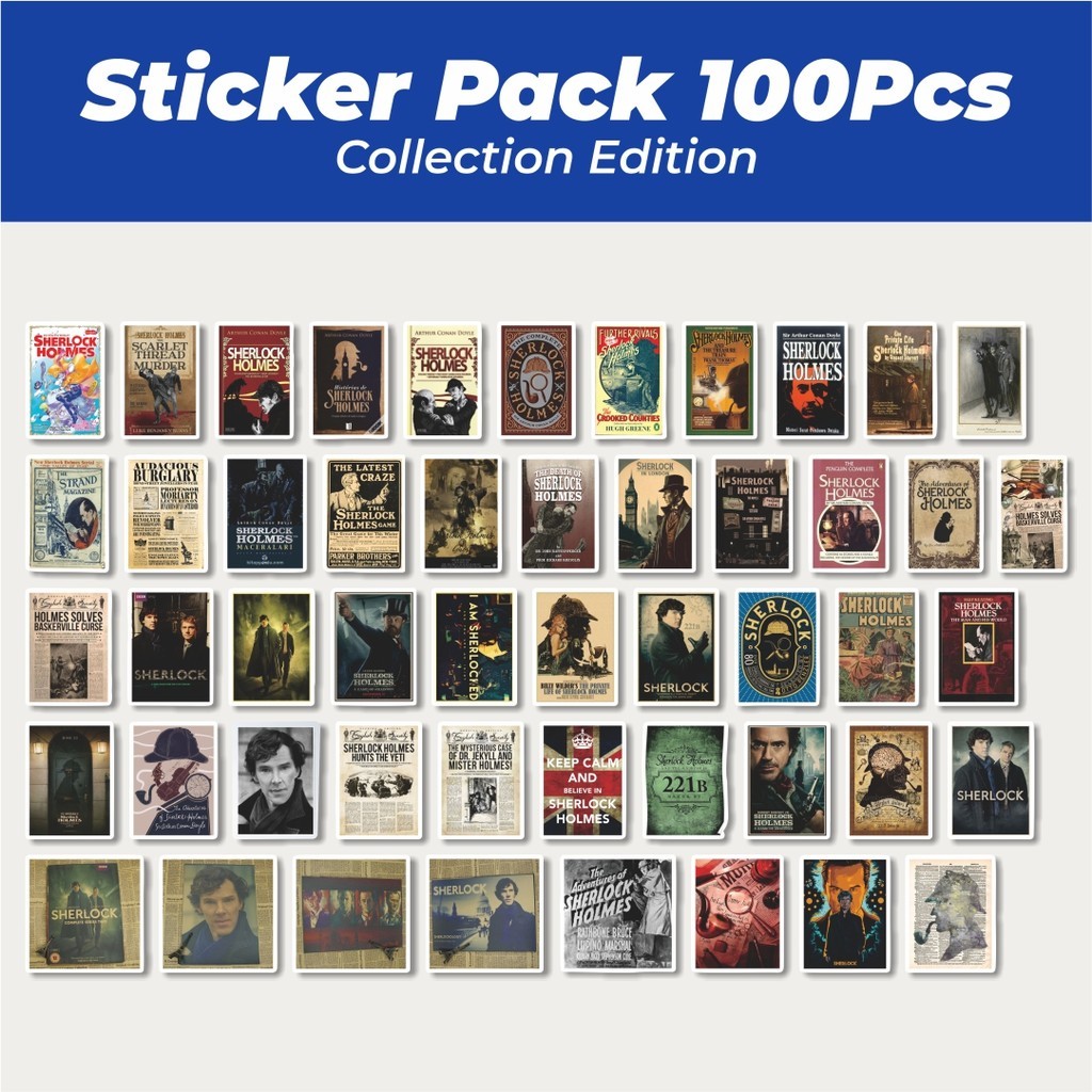 

Hot Stiker Poster Gambar Detektif Sherlock Holmes Lucu Anti Air Stikers Berperekat Waterproof Sticker Decal Buat Motor Helm Buku Journal Koper Casing HP Laptop Botol Minum