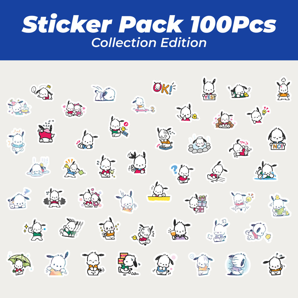 

Hot Stiker Kartun Pochacco Versi 1 Lucu Anti Air Stikers Berperekat Waterproof Sticker Decal Buat Motor Helm Buku Journal Koper Casing HP Laptop Botol Minum
