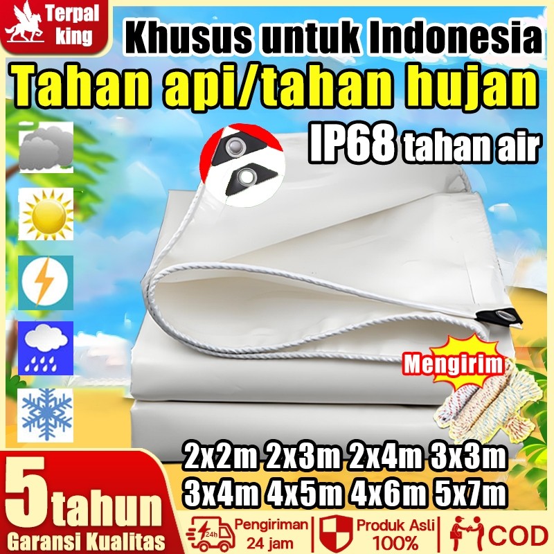 【Khusus untuk Indonesia】terpal terpal tenda Putih terpal plastik terpal karet2x2/2x3/2x4/3x3/3x4/4x5
