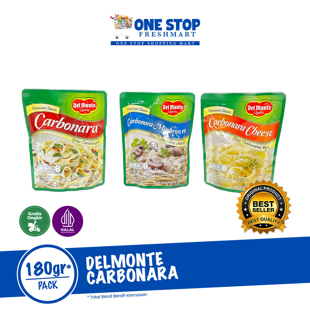 

DELMONTE SAUS CARBONARA 180GR