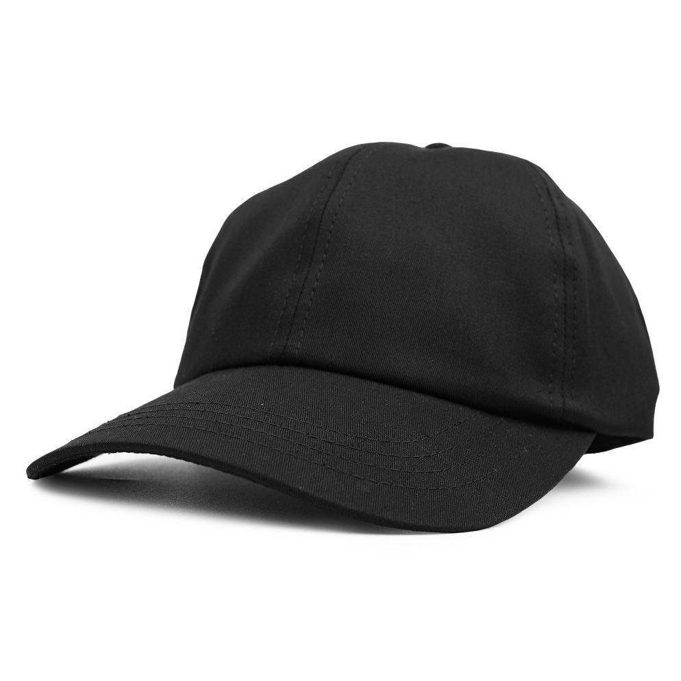 Ready_Stock_Cod Boyscode Topi Baseball Polo Cap Basic Distro Pria Wanita Polos Hitam Fullblack Ed-76