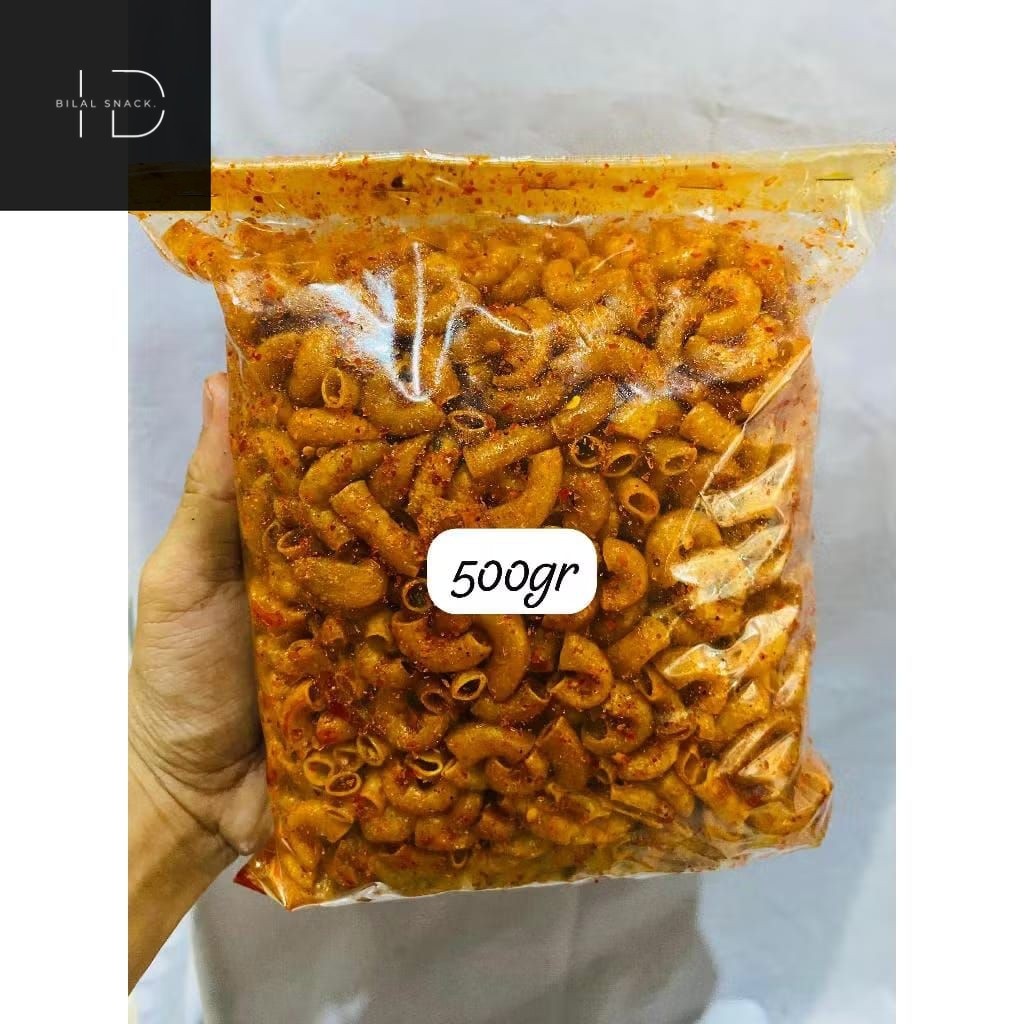 

Makaroni kriuk pedas daun jeruk