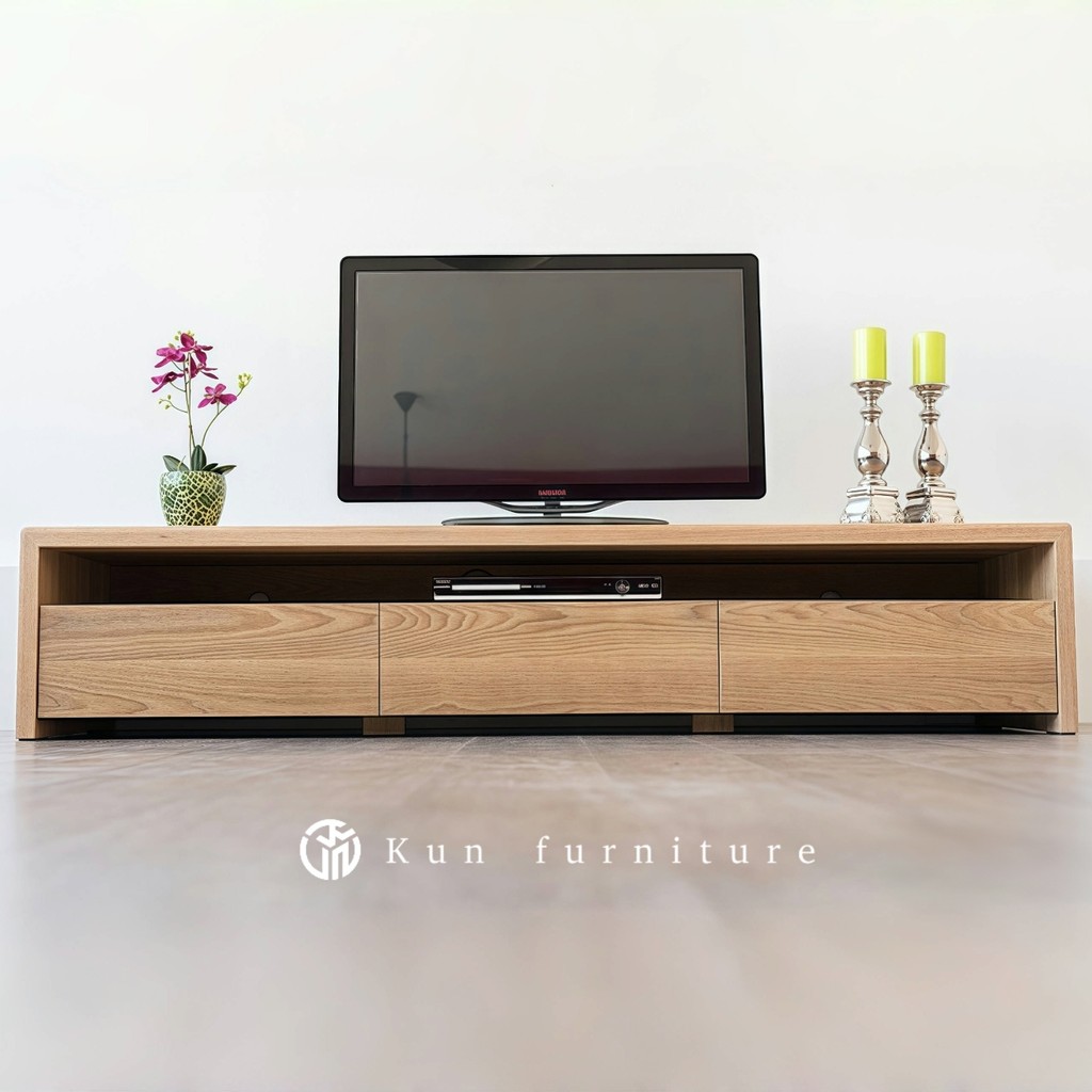 Bufet TV Jati Minimalis – Rak TV Kayu Jati Solid Handmade Jepara