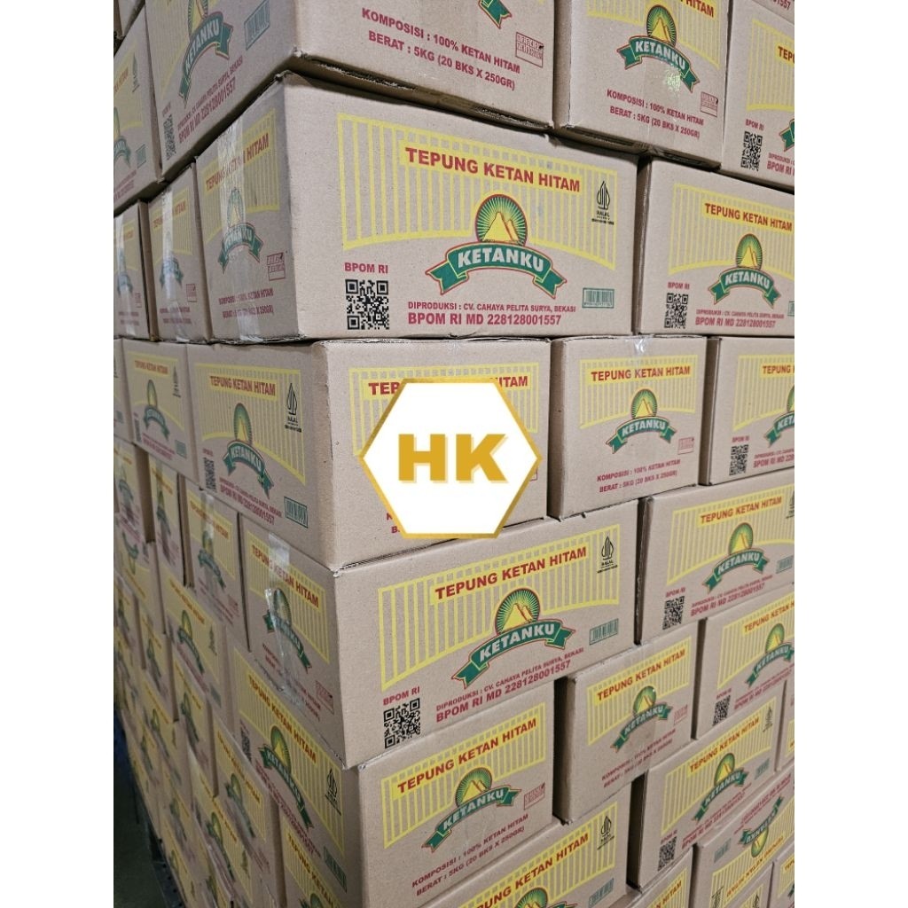 

New KETANKU Tepung Ketan Hitam 250gr (KARTON 5KG)Premium