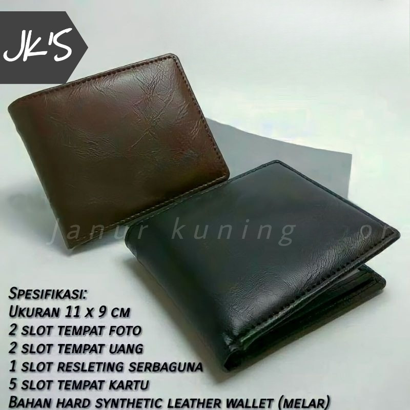 Dompet pria | Dompet Lipat Pendek Pria Kulit | Dompet Pria Pendek Lipat Bahan Kulit