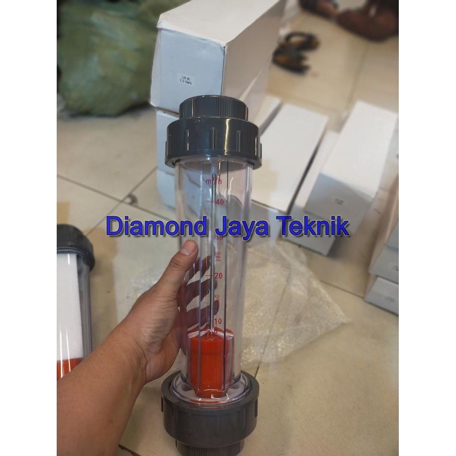 Flow Meter Rotameter 8 sd 40 m3 meter kubik /  Rotameter 2" Inch / Rotameter LZS65 Plastic Tube 2" I