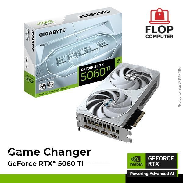 VGA Card Gigabyte GeForce RTX 5060 Ti EAGLE OC ICE 16G - 16GB GDDR7