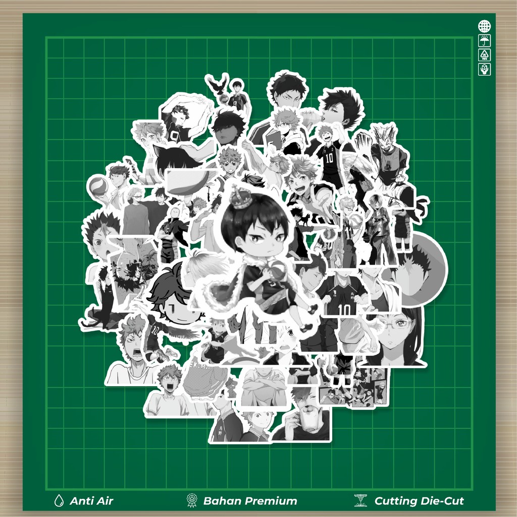 

HOT 50 PCS STIKER Stiker Anime Haikyuu!! Stiker Fashion Cars Decal Dingin Kartu Album Custom Vinyl Anti Air- Sticker Aesthetic Buku Journal Koper Casing HP Tablet Laptop Helm Motor Botol Minum