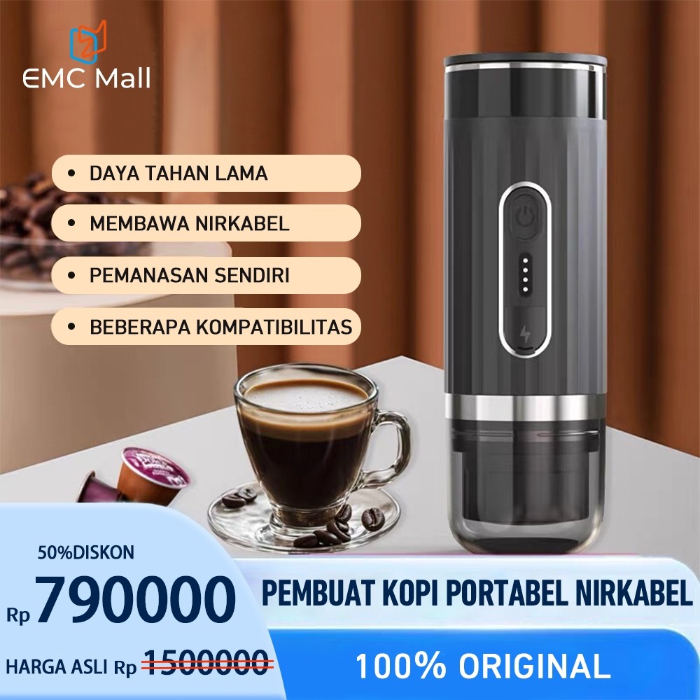 Espresso Maker Portable / Coffee Maker Portable / Mesin Kopi Kapsul Espresso Otomatis Alat Pemanas O