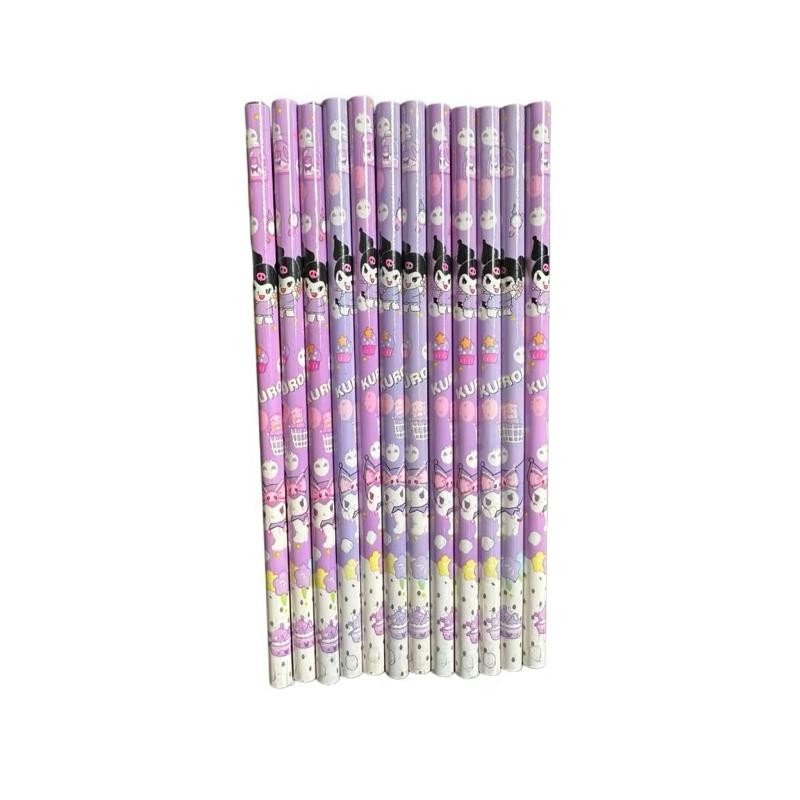 

[1PACK12PC] Pensil Kayu 2B Karakter 1 Pack Isi 12 Pcs (1 Lusin) Pencil Spiderman Kuromi Doraemon Hellokitty Lucu Warna Warni Alat Tulis Sekolah Kantor Gambar Sketch Perlengkapan Menulis