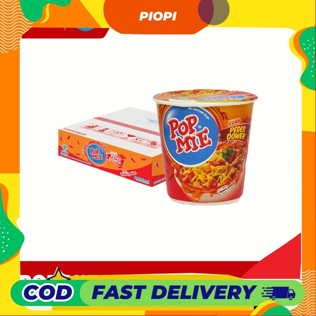 

PIOPI CTN - Pop Mie Pedas Dower Rasa Ayam Pedas 75 Gr