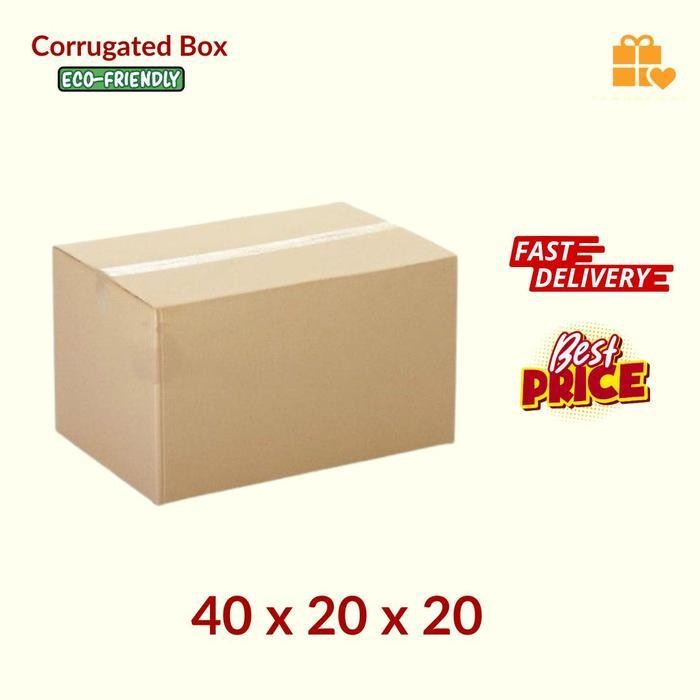 

[PROMO BARANG BARU] Kardus Packing 40x20x20 - Karton Box Dus Packaging Besar Jumbo Bergaransi Terlaris