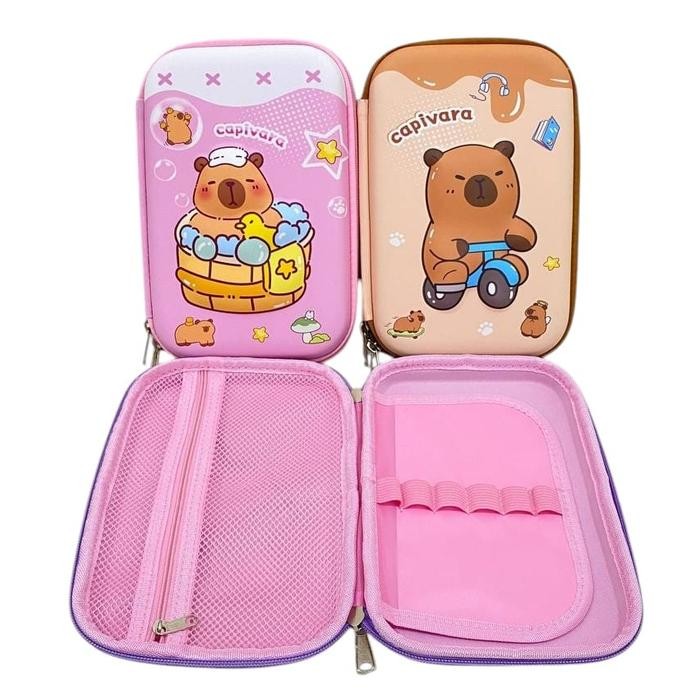 

FREE GIFT Kotak Pensil 3D Timbul Capybara Wadah Stationery Kotak Pensil Anak Karakter Lucu Capibara Tempat Pensil 3D Timbul Kotak Pensil Berkulitas - Kp Capybara Pink