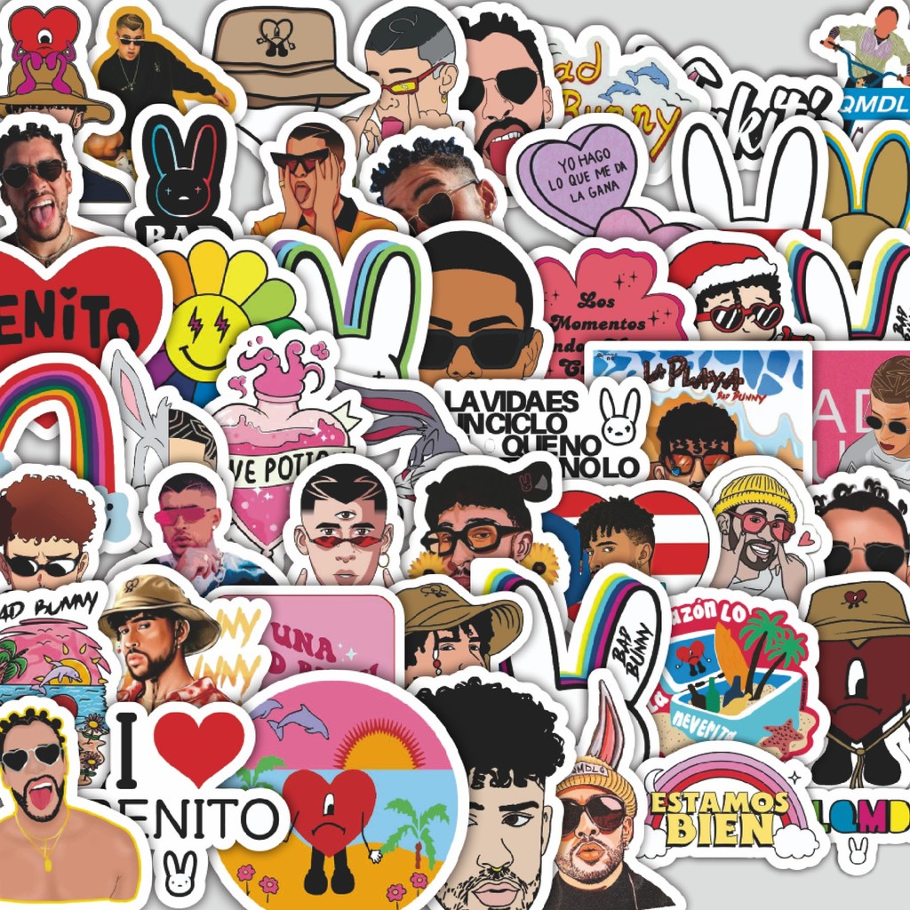 

Stiker Cutting Pack Stiker Bad Bunny Series 2 [Seri Kelinci Buruk] Isi 100Pcs Series Aesthetic Lucu Keren Untuk Koper Bahan Vynil