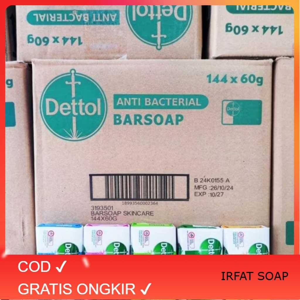 1 DUS SABUN DETTOL ISI 144 PCS