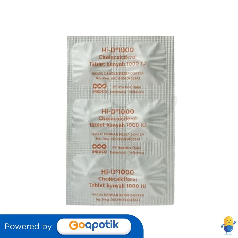 Hi-D 1000 Iu Strip 6 Tablet