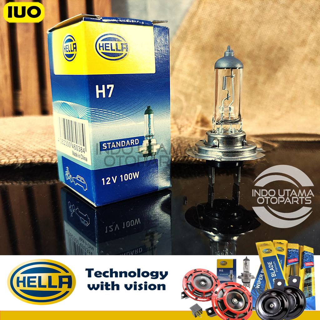Bohlam lampu halogen Hella H7 12V 100W HELLA Rally Extra Bright
