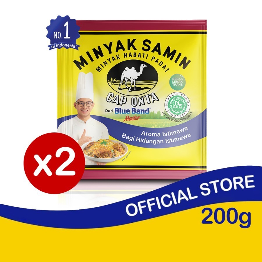 

Cap Onta Minyak Samin (Isi 2 X 200 Gr) Minyak Nabati untuk Masakan