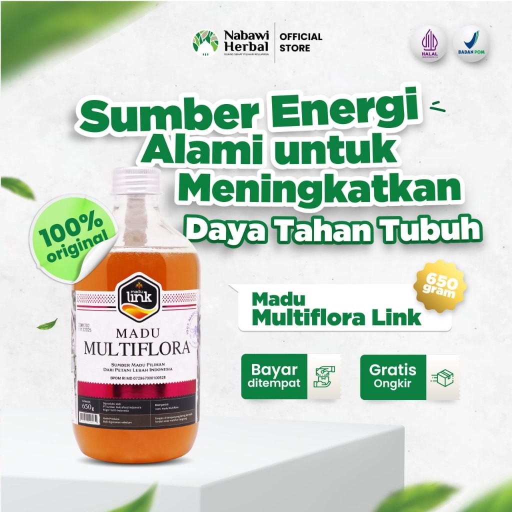 

Madu Multiflora 650 Gr - Honey Original 100% - Madu Link