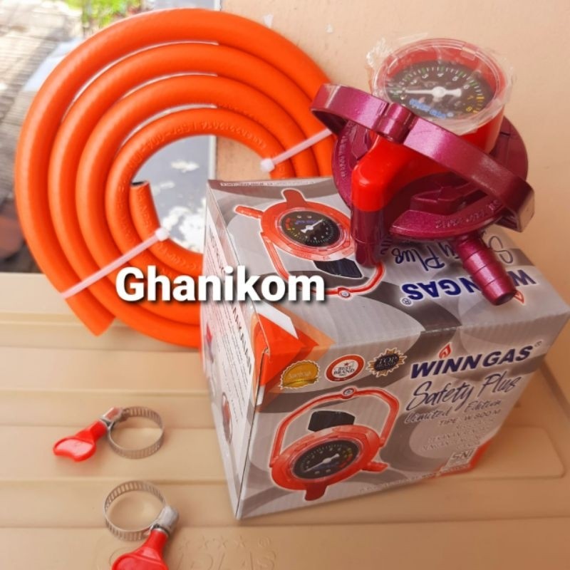 New Regulator Lpg Winn gas W900m - pengaman Kompor Gas Lpg winn gas w 900 m- Selang kompor gasPremiu