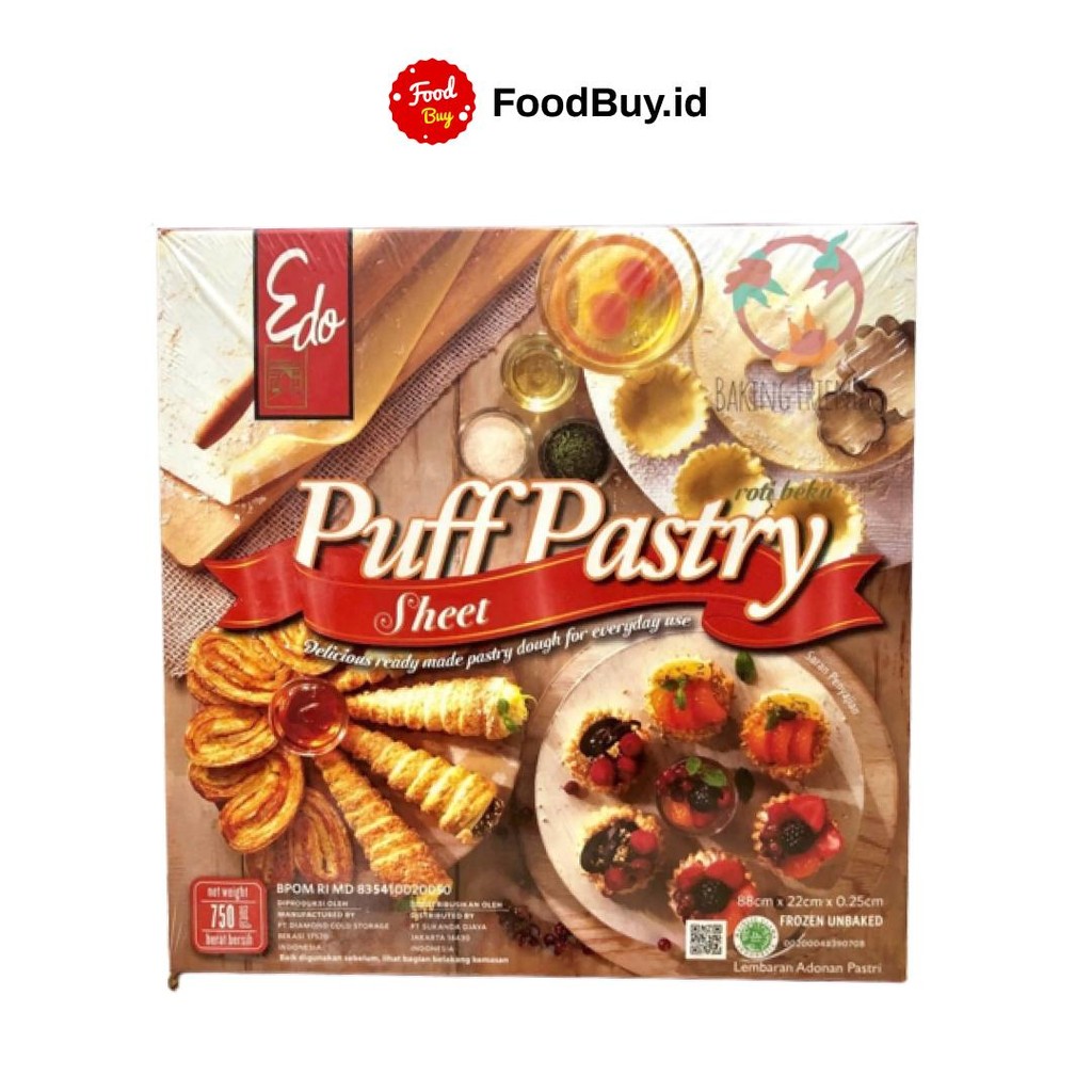 

Edo Puff Pastry Sheet Instant 750 gr