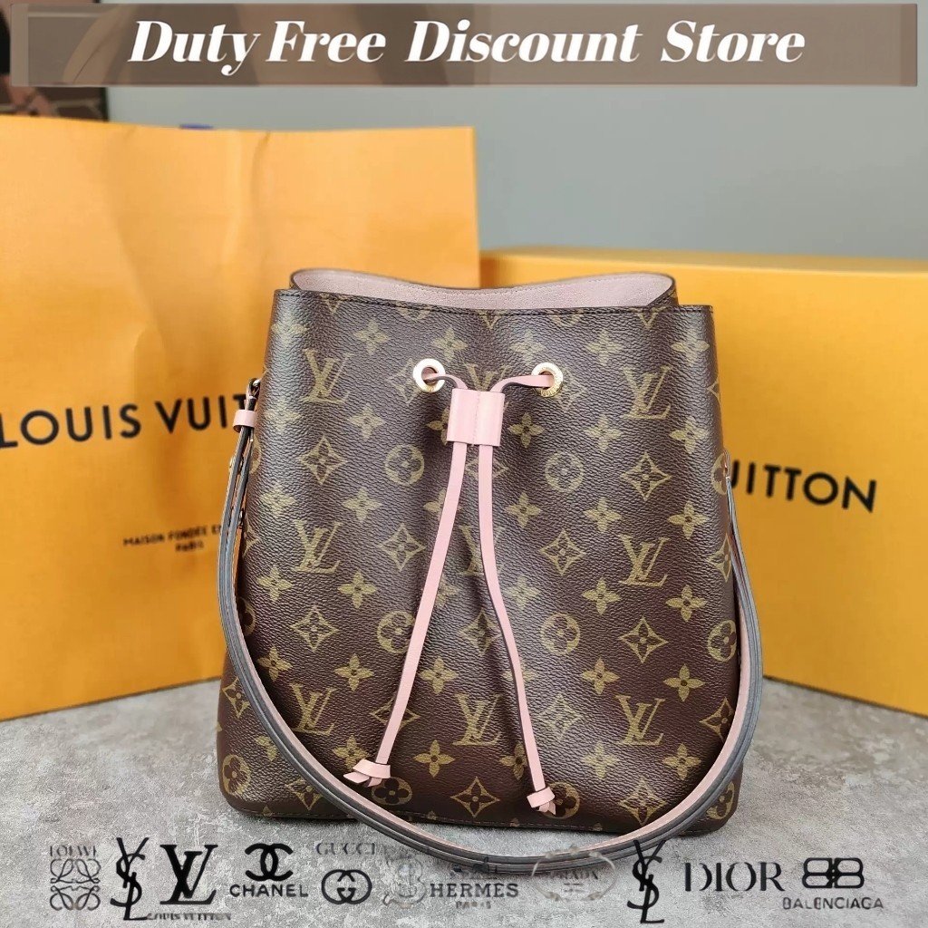 (M44022) Tas Bucket Klasik Louis Vuitton NOENOE / Tas Tangan / Tas Bahu / Tas Wanita Garansi Dua Tah