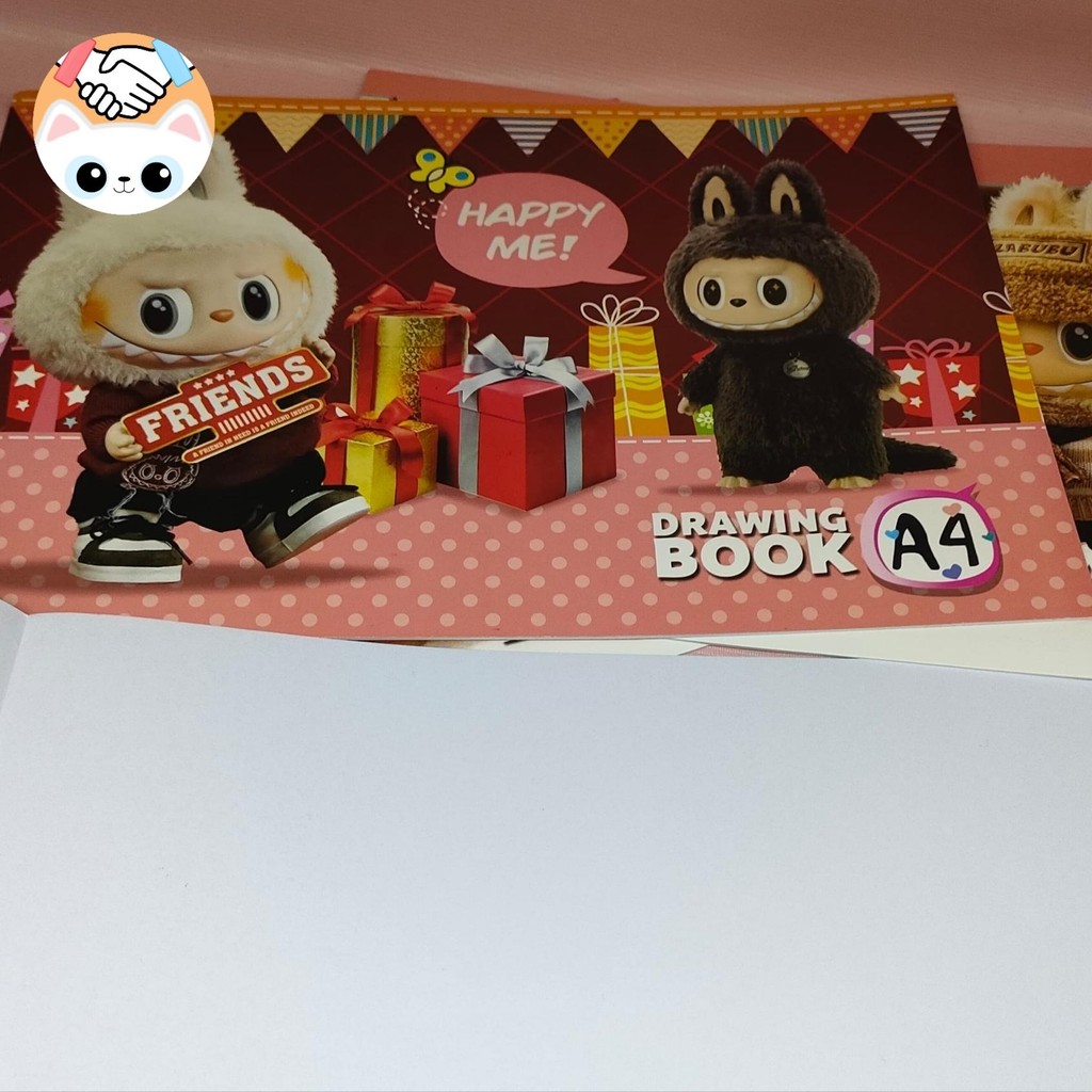 

Drawing book A4/Buku gambar ukuran A4 karakter Labubu per pcs