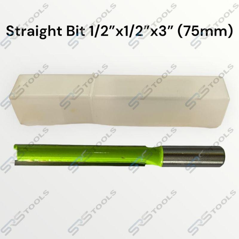 Straight Bit 1/2"x1/2"x3" (75 mm) Mata Profil Lurus Besar Panjang 1/2 Inch