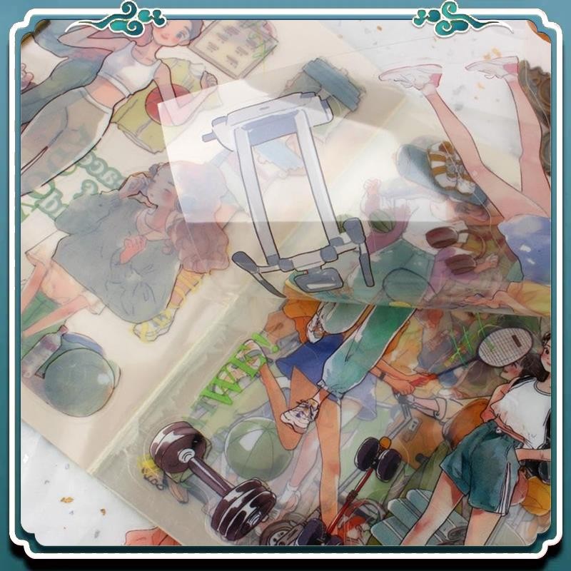 

Premium PET Women Journal Sticker Book, People Stickers For Journaling Scrapbooking, Junk Journal Supplies Movement Rhythm