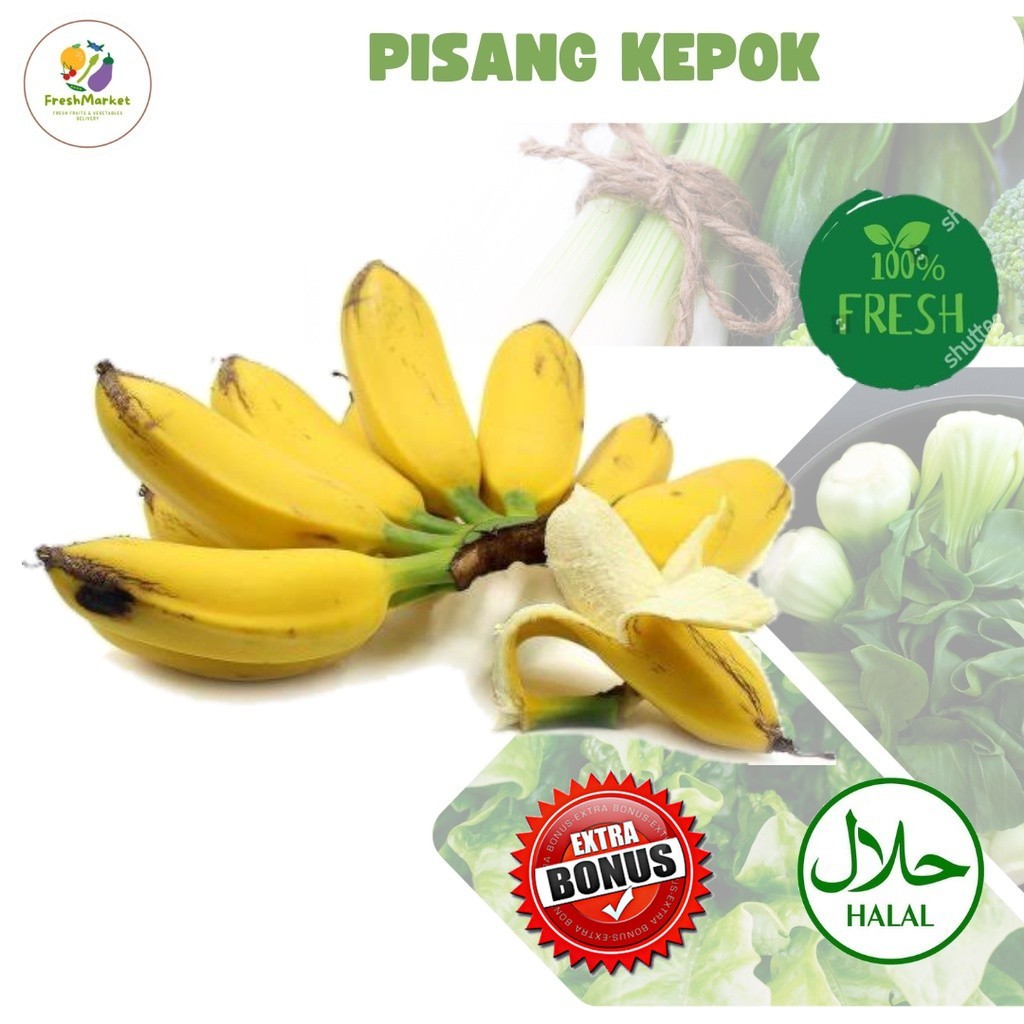 

Pisang Kepok Matang 1 Sisir Sayurinstant