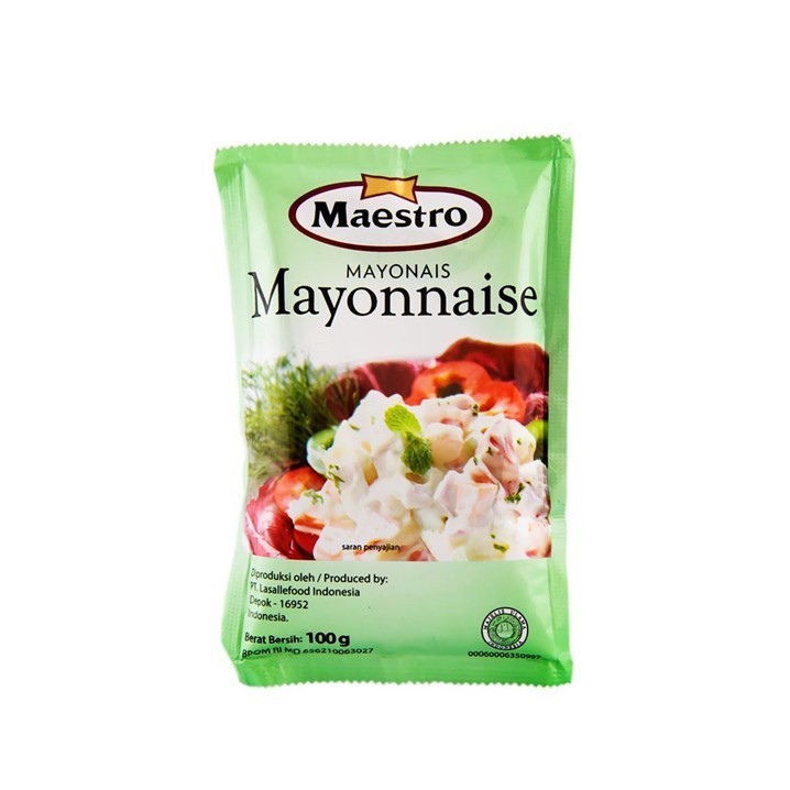 

Maestro Mayonnaise Sachet 100 gr