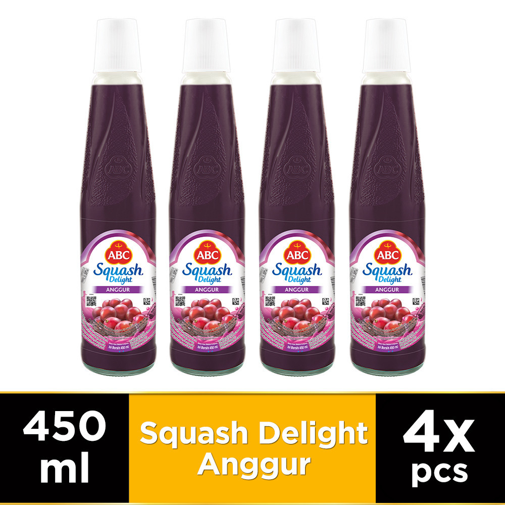 

ABC Sirup Squash Delight Anggur 450 ml - Multi Pack 4 pcs