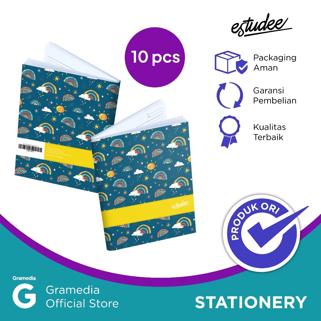 

Gramedia Surabaya Manyar - Estudee J B5 Fancy Pattern Isi 10
