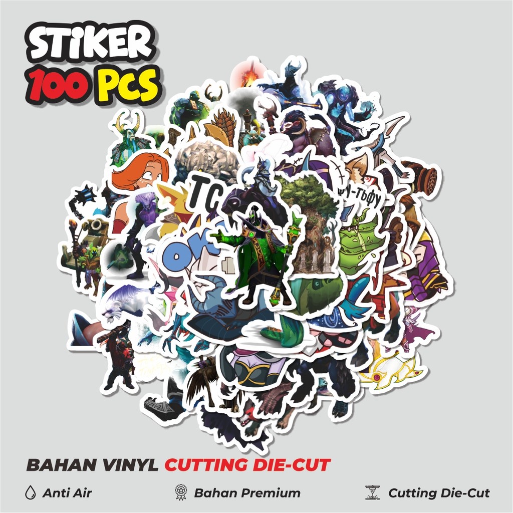 

Terbaru! 50 pcs Stiker Defend Of The Ancient - DOTA Series 5 Dekorasi Lucu Kreatif untuk Notebook, Skateboard, HP