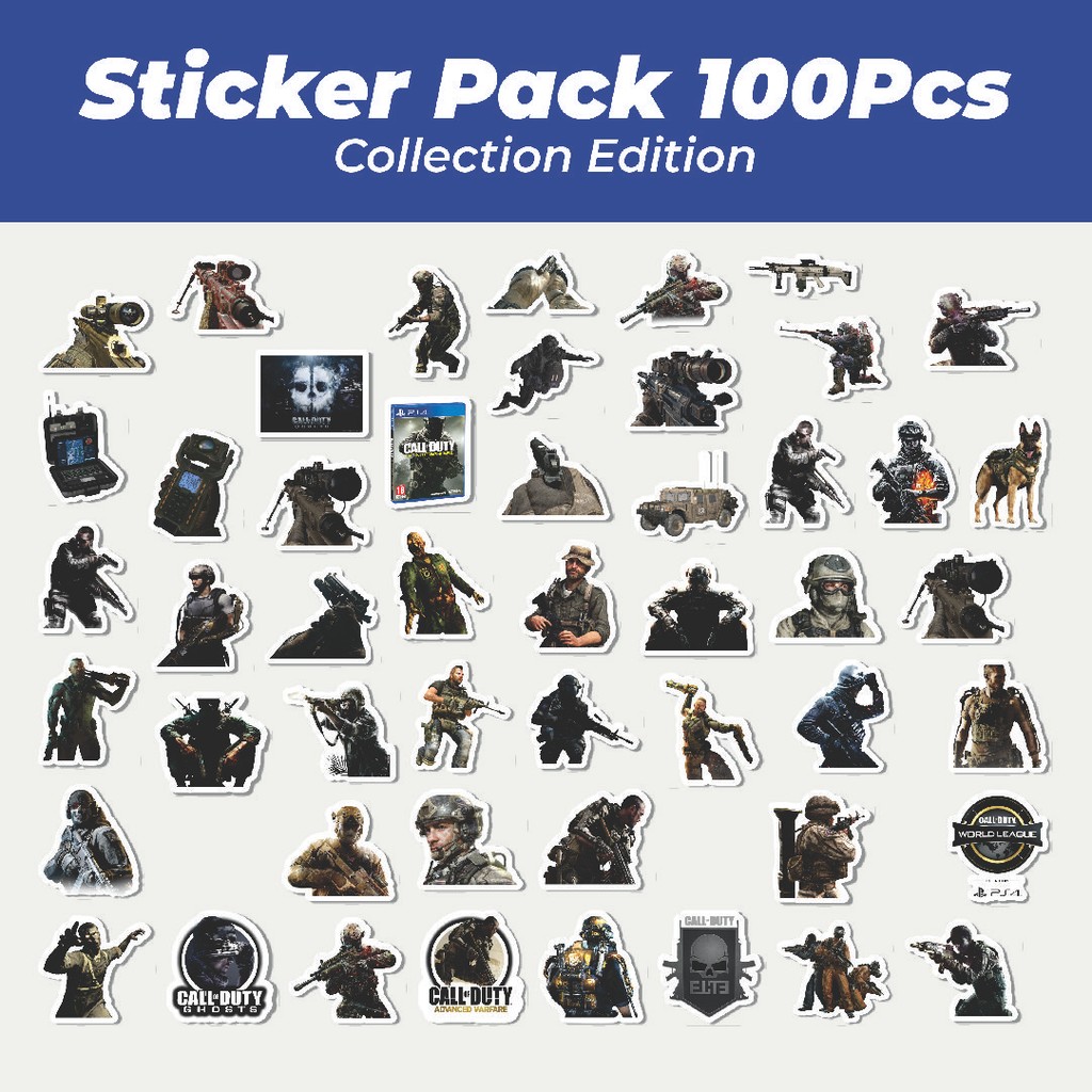 

Hot Stiker Call Of Duty Series Game 3 Lucu Anti Air Stikers Berperekat Waterproof Sticker Decal Buat Motor Helm Buku Journal Koper Casing HP Laptop Botol Minum
