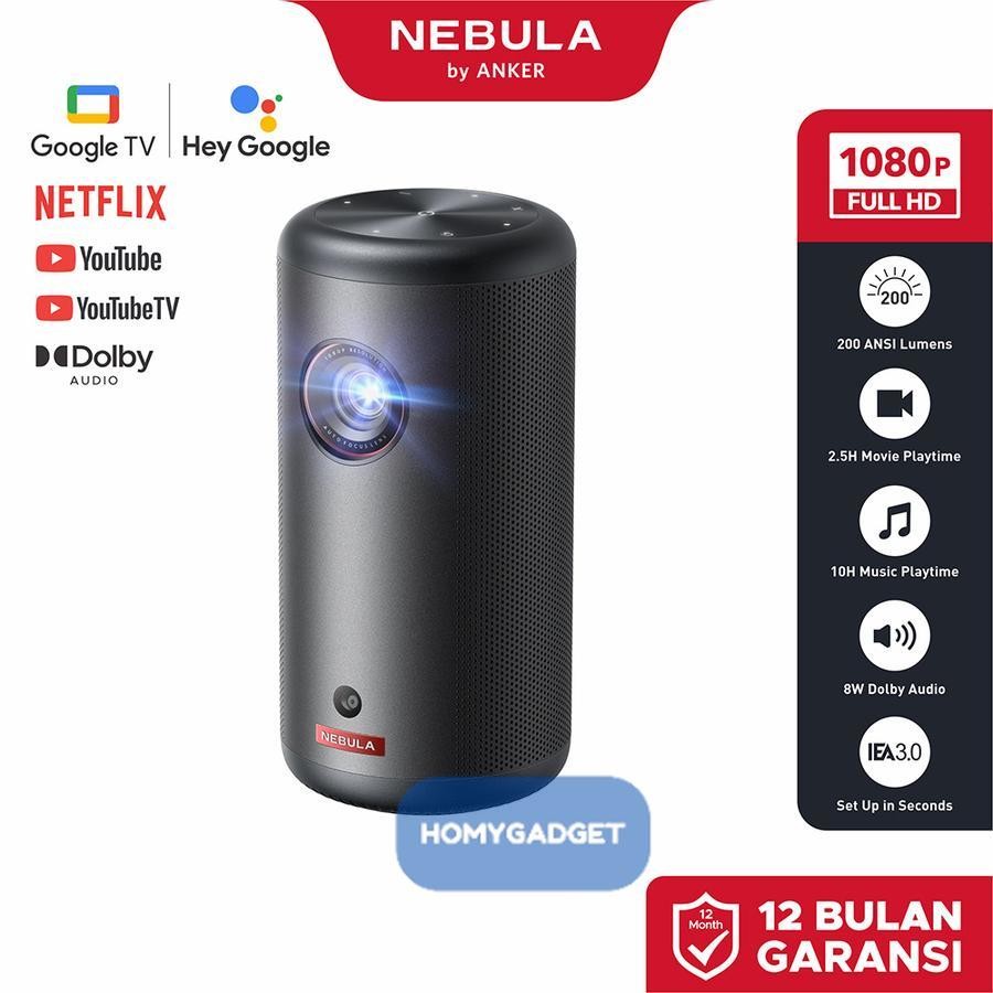 Anker Nebula Capsule 3 GTV Projector 1080P Smart Mini Projector - D2425