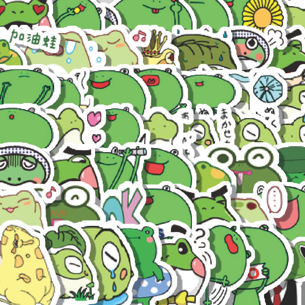 

Stiker Cutting Pack Stiker Kawaii Frog Series F [Katak] Isi 100Pcs Series Aesthetic Lucu Keren Untuk Koper Bahan Vynil