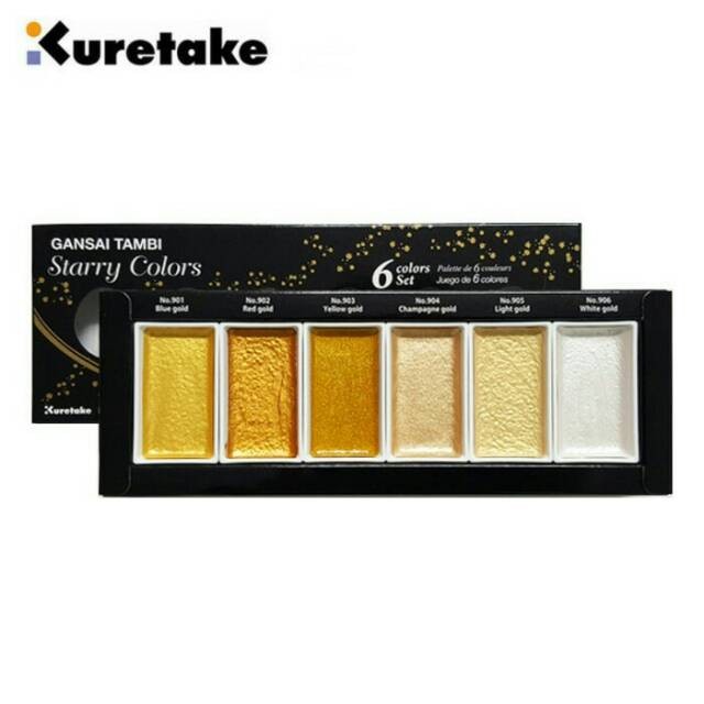 

Kuretake Gansai tambi starry colors 6clr