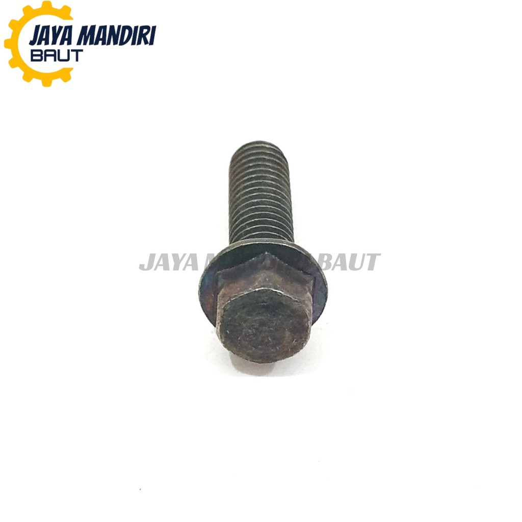 10 - 100 PCS Baut Blok Mesin 6x20 Kunci 8 Hijau Flange Bolt M6X20 Ulir 10 Drat Halus