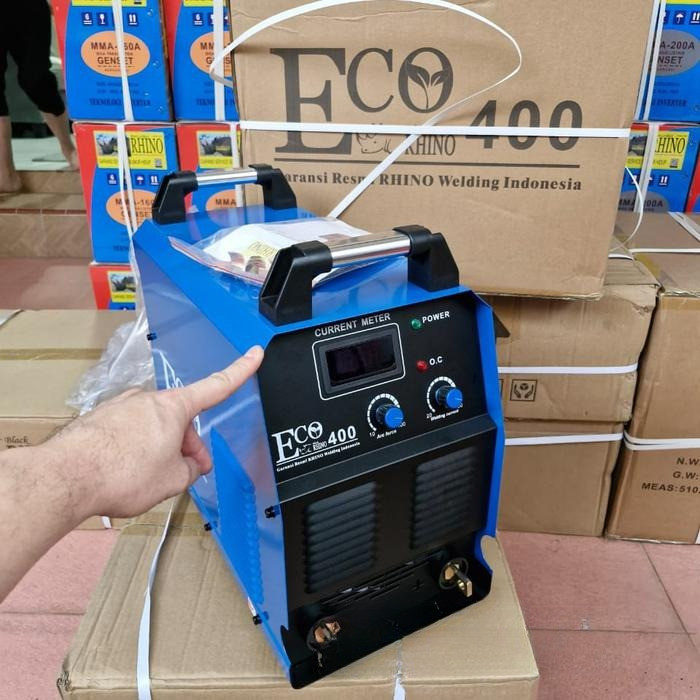 mesin las Rhino ECO 400 Rhino biru / travolan Rhino 400a blue 380v promo -smta