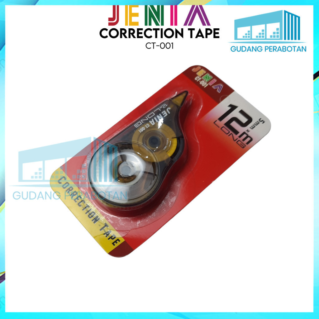 

GP GROSIR TIP EX CORRECTION TAPE CT522 JENIA KERTAS ROLL MURAH 2 METER CT 522 TIPEX ATK STATIONY