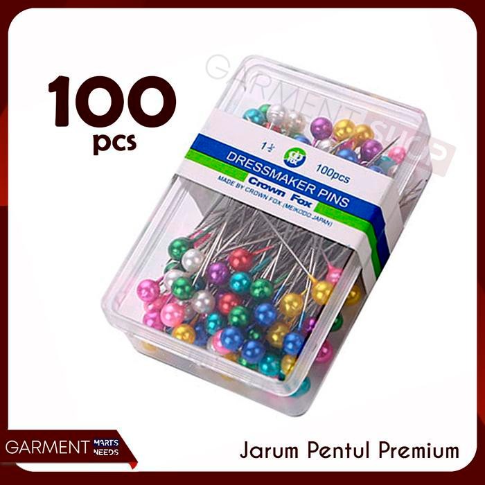 

[Produk Baru Berkualitas Garansi] Jarum Pentul PREMIUM Merek Crown Fox 1.5 Inch - Random Paling Laris