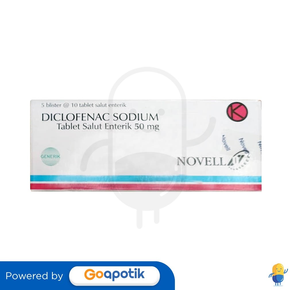 Diclofenac Sodium Novell 50 Mg Box 50 Tablet