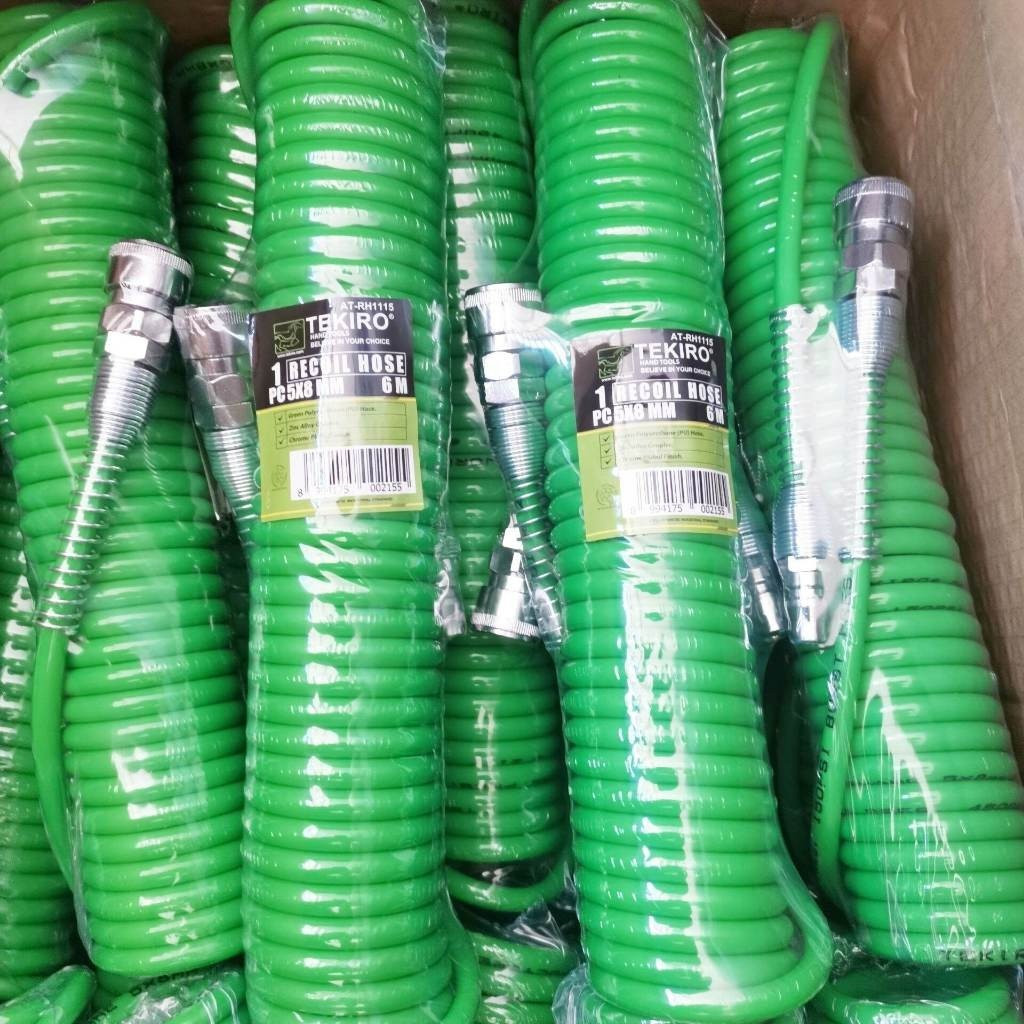 TEKIRO Selang Angin Spiral PE 8x5mm 4M 6M 9M 12M TEKIRO/ Selang Recoil Rekoil PU 4 6 9 12 Meter Sela
