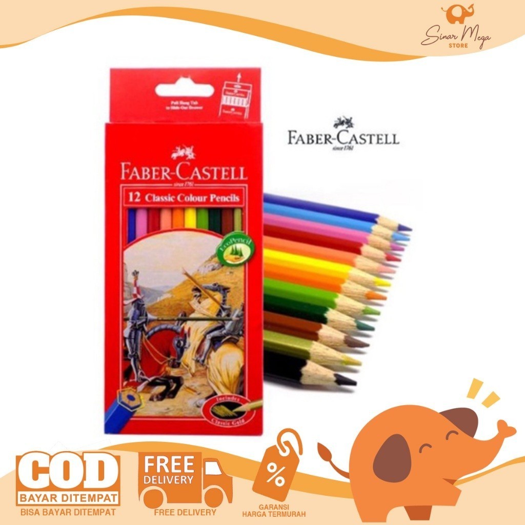 

Pensil Warna Faber-Castell 12 Classic Colour Pencils Faber Castell Pensil Warna Classic 12 Panjang