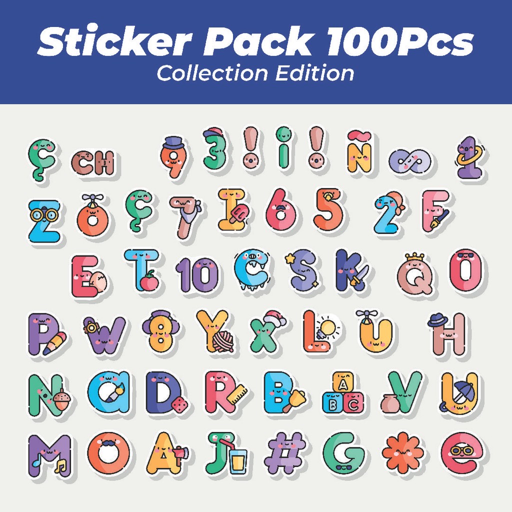 

Hot Stiker Cute Alphabet Mix [Campuran Alfabet Lucu] Lucu Anti Air Stikers Berperekat Waterproof Sticker Decal Buat Motor Helm Buku Journal Koper Casing HP Laptop Botol Minum