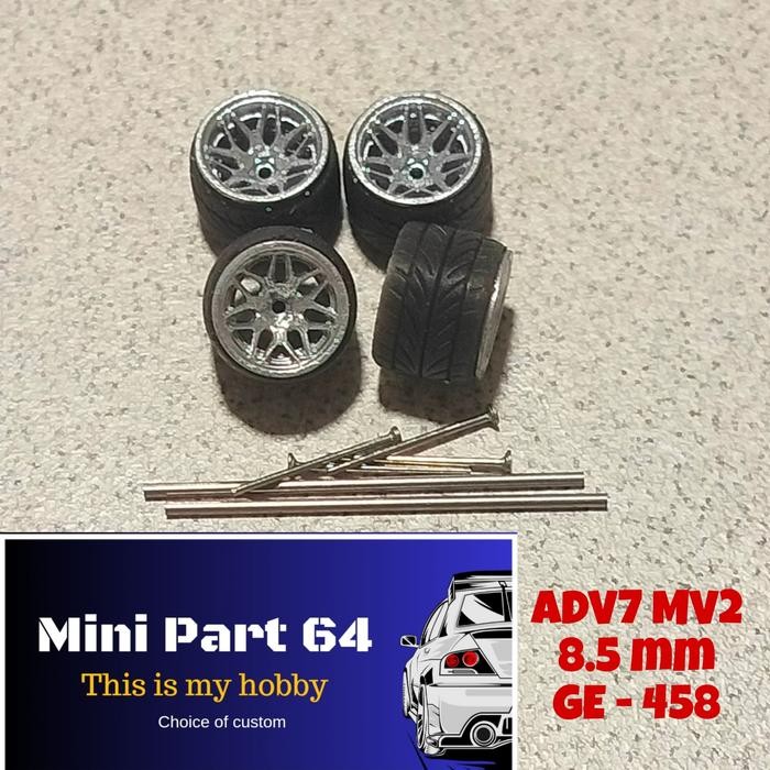 Diorama Diecast Ban 8.5mm GE-458 Miniatur Skala 64